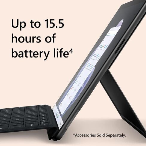 Microsoft QIX-00001 Surface Pro 9 13" Touch Tablet, Intel i7, 16GB/512GB, Platinum Bundle Surface Pro Keyboard, Surface Slim Pen 2 and 2 YR CPS Enhanced Protection Pack in Kuwait