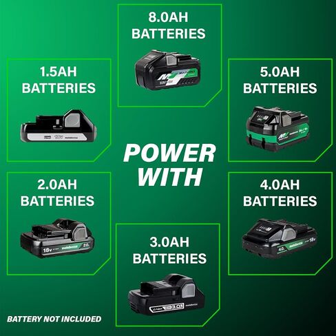 Metabo HPT 18V Multivolt Cordless Circular Saw ، شفرة المنشار 7-1/4 بوصة ، أداة كهربائية فقط-لا بطارية ، مصباح LED ، منفاخ الغبار ، حماية الشفرة على الأصل وربطها ، خفيفة الوزن ، C1807DAQ4 in Kuwait