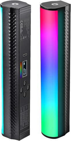 Neewer Pro Magnetic Light Light Wand with App Dmx Control/Custom Effects/Light Group ، 360 ° Full RGB ، 3200mah 2500 ~ 10000 k قابلة للإضاءة قابلة للإضاءة CRI97 17 لتسجيل الفيديو ، TL98C in Saudi Arabia