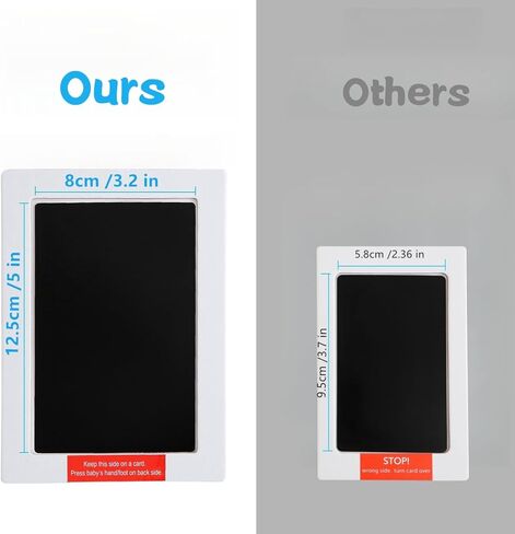 طقم مصممة يدوي ومسمة XL ، و 2 PCS من وسادات الحبر اليدوية مع بطاقات نظيفة و 6 بطاقات بصمة آمنة لتذوق الطفل ، وطباعة PET PAW in Kuwait