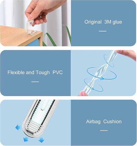 Cabinet Door Bumper, Clear Silicone Rubber Door Stopper Wall Protector, Adhesive Bumpers for Car Doors Drawers Shower Doors Toilet Lid (I-Long) in Saudi Arabia