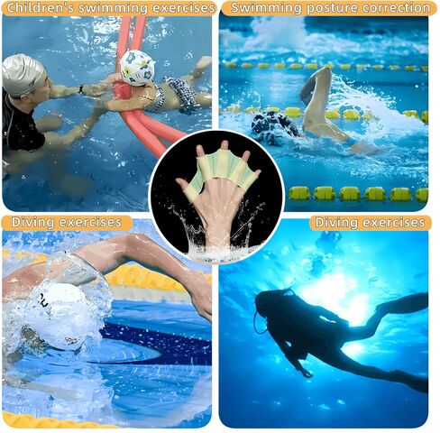Swimming Gloves,Swim Gloves,Webbed Gloves for Swimming Swim Fins Swim Gloves Aquatic Fitness Water Resistance for Women Men Kids in Saudi Arabia