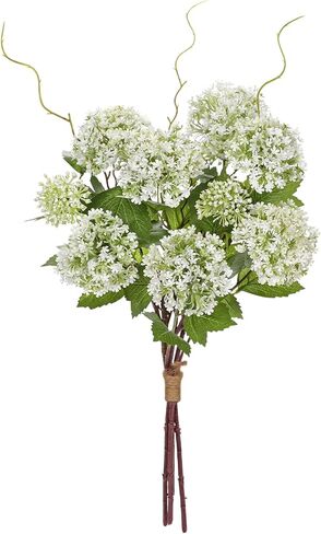 DILATATA Faux Hydrangea Flowers 31" Cream Artificial Hydrangea Spray with 5 Flower Heads, 3 Per Bag.Faux Hydrangeas Plastic Flowers Fake Hydrangeas for Indoor Outdoor Wedding Table Centerpieces Decor in Kuwait