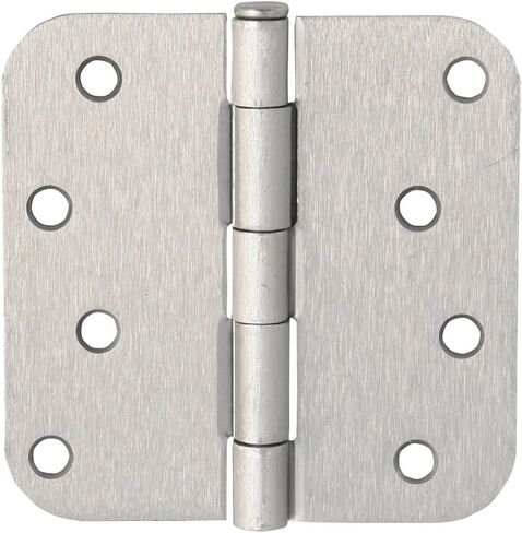 12-Pack Rounded Steel Door Hinges, Oil Rubbed Bronze - 4-inch x 4-inch Interior Hinges, 5/8-inch Radius, Fits Standard Doors – Design House 189977 in Kuwait