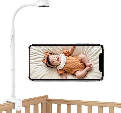 NETVUE Peekababy Baby Camera Monitor, Wireless Baby Monitor with Camera & Audio, 4-in-1 Crib Mount, Smart App, Sleep Analysis & Two-Way Talk (White) in Saudi Arabia