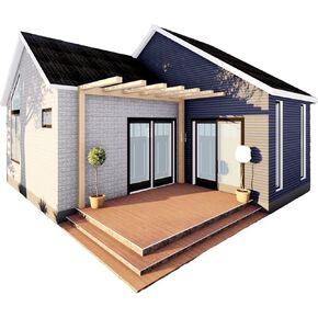 460sqft Two Bedroom Tiny Home ADU Design Plans – Floor Plan, Elevations, Door & Window Schedule
