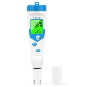 pH Salt Meter for Home, Simultaneous Display of pH TDS for Household Water, 2024 New Upgraded 5 in 1 pH EC TDS Temp Salt Tester for Saltwater Pool,Hot Tubs,Home Brewing,Aquarium, Hydroponics