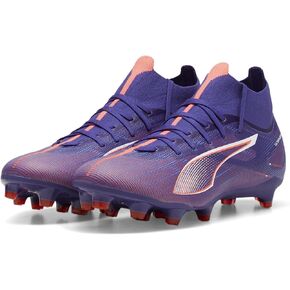 Puma Women's Ultra Match Firm ، مرابط كرة القدم الأرضية الاصطناعية ، Poison Pink-White-Black ، 11