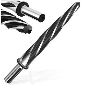 1/2" Bridge Construction Tapered Reamer Bit,M2 HSS Clamping Reamer with 1/2" Non-Slip Handle,12mm-5 Spiral Edge Design Car Reamer for Steel, Alloy,Wood,Plastic,for aligning or enlarging Holes