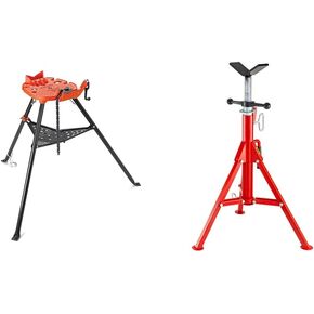 RIDGID 36273 460-6 TRISTAND Chain Vise and Mophorn V Head Pipe Stand