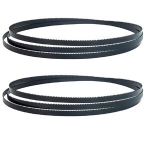 80 Inch x 1/4 Inch x 14 TPI Bandsaw Blades High Carbon Steel Band saws for Woodworking 80 inch bandsaw Blade for Sears Craftsman 12" bandsaw-0.014 Inch Thick 2 Pack Black