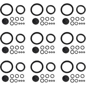 Rubber Sealing Ring,9 Set Useful Durable Rubber Sealing Ring Essential Sprayer Accessories Seal Ring Replacement for Garden Sprayer