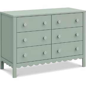 daVinci Sammy Scallop 6-Drawer Dresser in Powder Blue