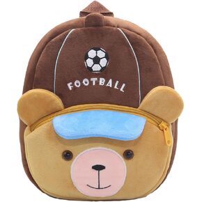 Toddler Backpack for Boys and Girls, Cute Soft Plush Animal Cartoon Mini Backpack Little For Kids 2-6 Years (Rat Cute Blue)