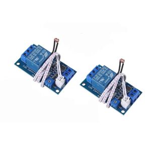 DUTTY XH-M131 Photoresistor Relay Module, DC 12V 10A Light Control Switch Photoresistor Relay Module Detection Sensor Brightness Automatic Control Module with Cable (5 Pcs)