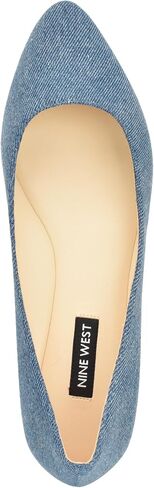 Nine West Women's Speakup Ballet Flat, Dark Blue Tweed 406, 11 in Saudi Arabia
