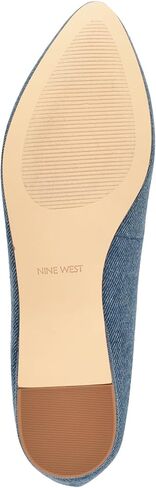 Nine West Women's Speakup Ballet Flat, Dark Blue Tweed 406, 11 in Saudi Arabia