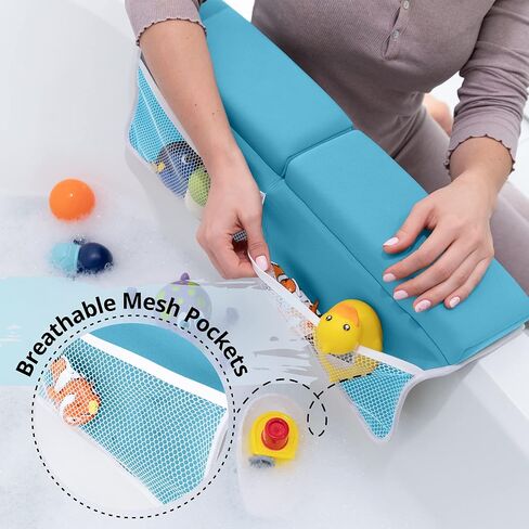 مجموعة وسادة الاستراحة والكوع - 2pc مجموعة حصيرة حمام الطفل الممتازة - وسادة الركوع غير الانزلاق مع جيوب التخزين - قابلة للغسل ، حزمة وسادة رغوة متينة - رمادية in Kuwait
