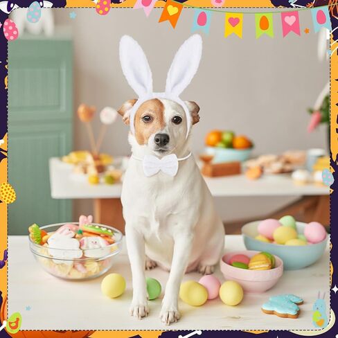 WILLBOND 27 Pieces Dalmatian Costume Set Dog Ear Headband Elastic Bowtie Tail for Halloween Cosplay Costume Party Decoration in Saudi Arabia