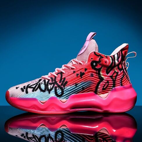 Women Men Basketball Shoes Fashion Running Sneakers Colorful Painting Sport Shoe in Saudi Arabia