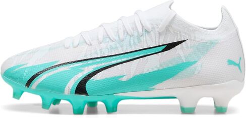 Puma Women's Ultra Match Firm ، مرابط كرة القدم الأرضية الاصطناعية ، Poison Pink-White-Black ، 11 in Kuwait