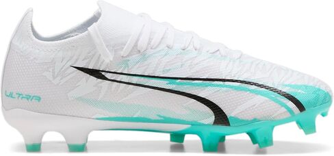 Puma Women's Ultra Match Firm ، مرابط كرة القدم الأرضية الاصطناعية ، Poison Pink-White-Black ، 11 in Kuwait
