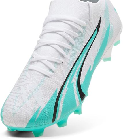 Puma Women's Ultra Match Firm ، مرابط كرة القدم الأرضية الاصطناعية ، Poison Pink-White-Black ، 11 in Kuwait