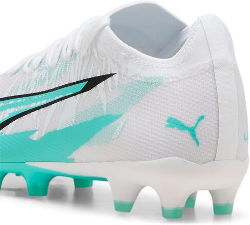 Puma Women's Ultra Match Firm ، مرابط كرة القدم الأرضية الاصطناعية ، Poison Pink-White-Black ، 11 in Kuwait