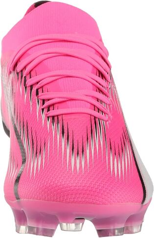 Puma Women's Ultra Match Firm ، مرابط كرة القدم الأرضية الاصطناعية ، Poison Pink-White-Black ، 11 in Kuwait