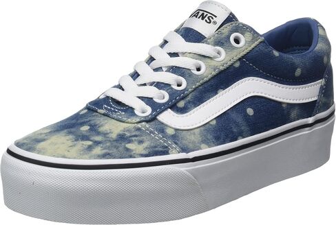 حذاء رياضي نسائي من Vans Ward Platform Trainers، منقوش ميكس بورت، 7.5 in Saudi Arabia