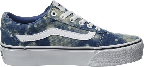 حذاء رياضي نسائي من Vans Ward Platform Trainers، منقوش ميكس بورت، 7.5 in Saudi Arabia