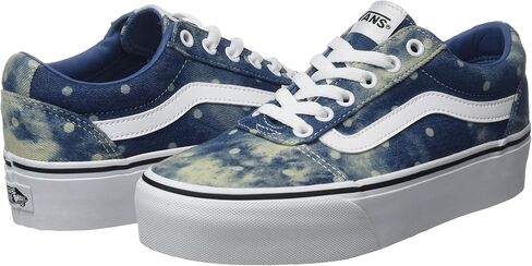 حذاء رياضي نسائي من Vans Ward Platform Trainers، منقوش ميكس بورت، 7.5 in Saudi Arabia