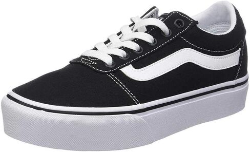 حذاء رياضي نسائي من Vans Ward Platform Trainers، منقوش ميكس بورت، 7.5 in Saudi Arabia