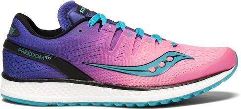 Saucony Guide Iso Running Women's Shoes Size 7.5, Color: Fog/Purple in Saudi Arabia