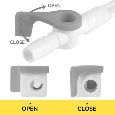 10 Pcs Ximter Comfort Flow Catheter Valves - Easy to Use Lever Tap, Smooth Edges, and Tubing for Optimal Urine Drainage Comfort (10 Pack) in Saudi Arabia