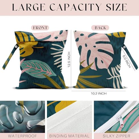 4 Pcs Wet Bag, Wet Dry Bag, Waterproof Bag, Swimsuit, Beach Bag, Wet Bag for Pool, Beach, Diapers, Nanobag, Cruise Ship Essentials, Starfish Accessories Travel Essentials for Women in Kuwait