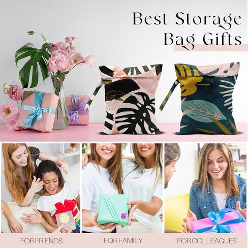 4 Pcs Wet Bag, Wet Dry Bag, Waterproof Bag, Swimsuit, Beach Bag, Wet Bag for Pool, Beach, Diapers, Nanobag, Cruise Ship Essentials, Starfish Accessories Travel Essentials for Women in Kuwait