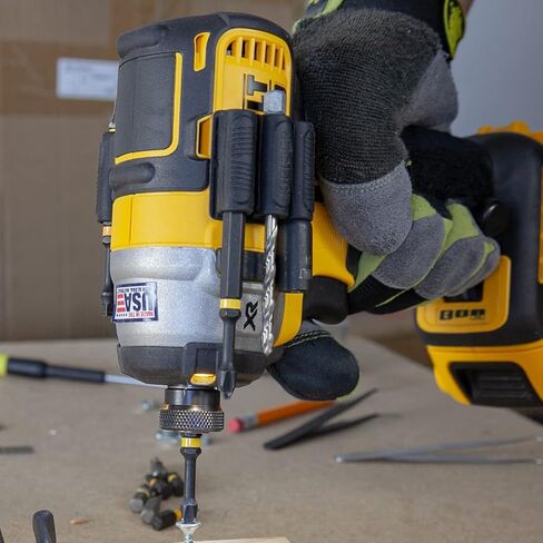 Spider Tool Holster - BitGripper v2 - Pack of Two - High Strength 3M Adhesive Drill add-on for Easy Access to six Driver bits on The Side of Your Power Drill or Driver! in Saudi Arabia