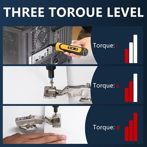 Electric Screwdriver Rechargeable, 4V Cordless Screwdriver, with 3 gear torque adjustment and 26 Bits, Extension Rod, USB Charging Cable, Suitable for furniture or appliance repair Pink in Saudi Arabia