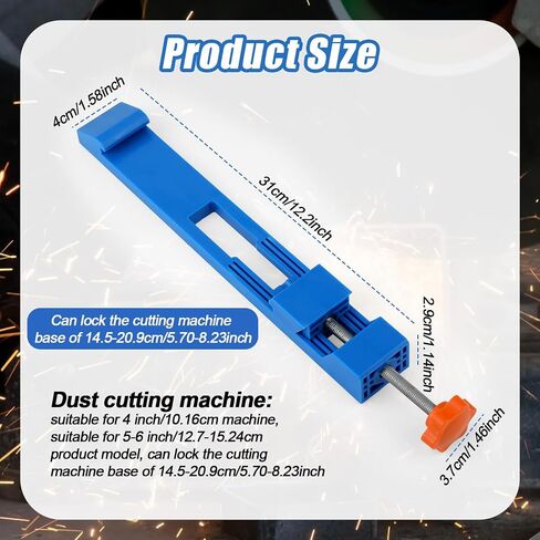 Cutting Machine Base Guide, 12.2x1.57 Inch Plastic Precision Wood Cutting Guide with Screw Adjustable Electric Circular Saw Milling Positioning Clamp for Wood Tile Precision Cutting Tasks in Saudi Arabia