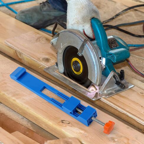 Cutting Machine Base Guide, 12.2x1.57 Inch Plastic Precision Wood Cutting Guide with Screw Adjustable Electric Circular Saw Milling Positioning Clamp for Wood Tile Precision Cutting Tasks in Saudi Arabia