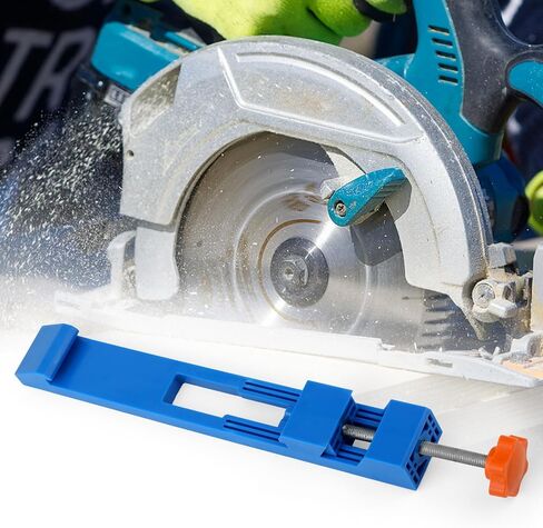 Cutting Machine Base Guide, 12.2x1.57 Inch Plastic Precision Wood Cutting Guide with Screw Adjustable Electric Circular Saw Milling Positioning Clamp for Wood Tile Precision Cutting Tasks in Saudi Arabia