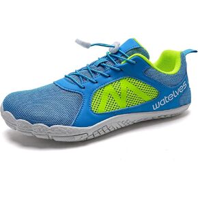 WateLves Barefoot Water Shoes for Women Men Wide Toe Quick-Dry Athletic Hiking Sneakers Mesh Breathable Aqua Shoes with Drainage Holes for Beach Swim Surf Pool Boat
