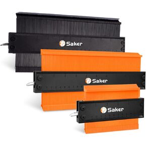 Saker Contour Duplication Gauge(10 Inch+5 Inch)&Saker Contour Gauge Profile Tool(10INCH)(Black)