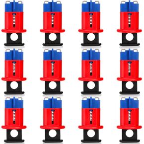 Frcctre 6 Pack Tie Bar Circuit Breaker Lockout Device, Industrial Grade Miniature Loto Device Breaker Switch Lock for Electrical Lockout, OSHA Compliant