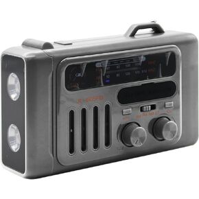 Weather Radio, 8000mAh Hand Crank Emergency Radio, Solar AM/FM/NOAA Weather Portable Radio with Flashlight, Bluetooth Speaker, SOS, Power Bank & 4 Ways Powered for Indoor Outdoor Emergencies (Green)