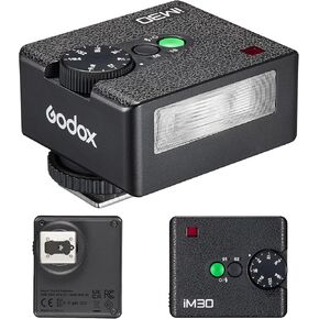 Godox iM22 iFlash Camera Flash and Lightweight Portability Single-Contact Hotshoe Lithium Battery Type-C Charging 440 Full-Power Flashes