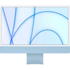 2021 Apple iMac with Apple M1 Chip with 8-core CPU (24-inch, 8GB RAM, 256GB SSD Storage) (QWERTY English) Silver (Renewed Premium)