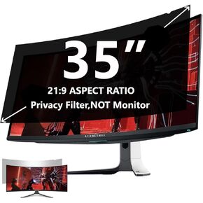 35 Inch Privacy Screen Filter for Computer Ultrawide 21:9 Curved Monitor- Privacy Shield and Anti-Glare Blue Light Shield Protector