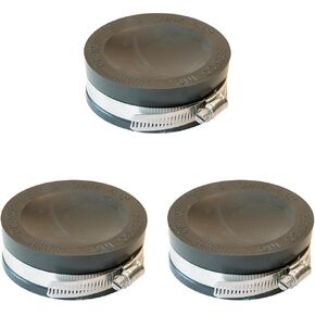 Fernco PQC-103 Flexible PVC Reusable Pipe Cap for Cast Iron, Steel, Copper and Plastic Pipe Ends